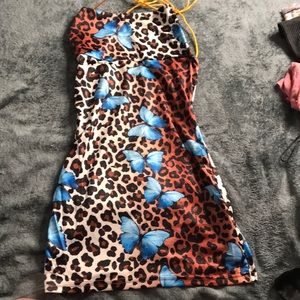 cheetah butterfly dress